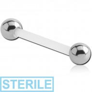 STERILE PTFE MICRO BARBELL WITH SURGICAL STEEL BALLS