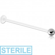 STERILE PTFE MICRO LABRET WITH SURGICAL STEEL BALL