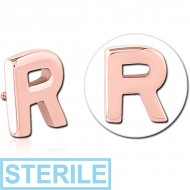 STERILE ROSE GOLD PVD COATED SURGICAL STEEL MICRO ATTACHMENT FOR 1.2MM INTERNALLY THREADED PINS - R PIERCING