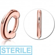 STERILE ROSE GOLD PVD COATED SURGICAL STEEL MULTI PURPOSE CLICKER PIERCING