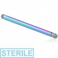 STERILE RAINBOW PVD COATED SURGICAL STEEL BARBELL PIN
