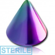 STERILE RAINBOW PVD COATED SURGICAL STEEL MICRO CONE