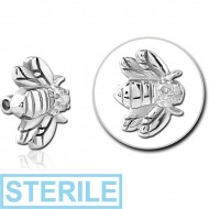 STERILE SURGICAL STEEL ATTACHMENT FOR BALL CLOSURE RING PIERCING