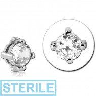 STERILE SURGICAL STEEL ATTACHMENT FOR BALL CLOSURE RING - ROUND PIERCING