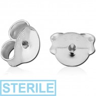 STERILE STERLING SILVER 925 BUTTERFLY PIERCING