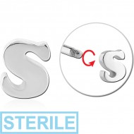 STERILE SURGICAL STEEL ATTACHMENT FOR 1.6 MM THREADED PIN - S PIERCING