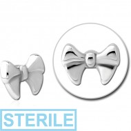 STERILE SURGICAL STEEL ATTACHMENT FOR 1.6 MM THREADED PINS - BOW PIERCING