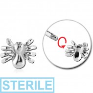 STERILE SURGICAL STEEL ATTACHMENT FOR 1.6 MM THREADED PIN - SPIDER PIERCING