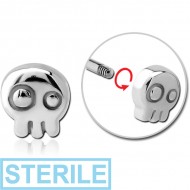 STERILE SURGICAL STEEL ATTACHMENT FOR 1.6 MM THREADED PINS - GHOST PIERCING