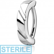 STERILE SURGICAL STEEL BELLY CLICKER PIERCING