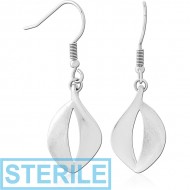 STERILE SURGICAL STEEL EARRINGS PAIR PIERCING
