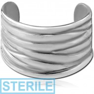 STERILE SURGICAL STEEL EAR CUFF PIERCING