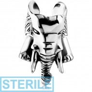 STERILE SURGICAL STEEL EAR CUFF - ELEPHANT PIERCING