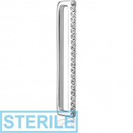 STERILE SURGICAL STEEL JEWELLED EAR CUFF PIERCING