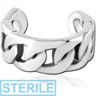 STERILE SURGICAL STEEL EAR CUFF PIERCING