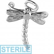 STERILE SURGICAL STEEL EAR CUFF - DRAGONFLY