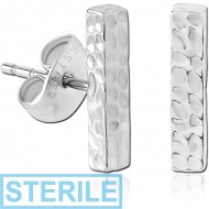 STERILE SURGICAL STEEL EAR STUDS