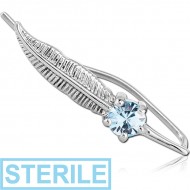 STERILE SURGICAL STEEL JEWELLED EAR VINE - RIGHT