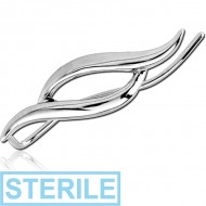 STERILE SURGICAL STEEL EAR VINE - LEFT