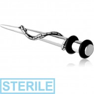 STERILE SURGICAL STEEL EXPANDER PIERCING