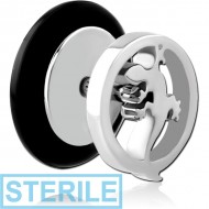 STERILE SURGICAL STEEL FAKE PLUG - SALAMANDER