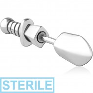 STERILE SURGICAL STEEL FAKE PLUG