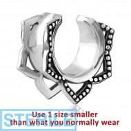 STERILE SURGICAL STEEL HALF TUNNEL PIERCING