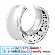 STERILE SURGICAL STEEL HALF TUNNEL PIERCING