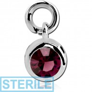 STERILE SURGICAL STEEL ATTACHMENT FOR INTIMATE PIERCING - 5MM ROUND PIERCING