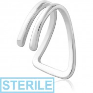 STERILE SURGICAL STEEL LIP CUFF - TWO LINES