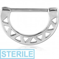 STERILE SURGICAL STEEL NIPPLE CLICKER - SMALL TRIANGLES