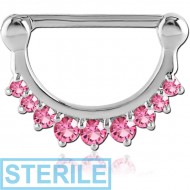 STERILE SURGICAL STEEL NIPPLE CLICKER PIERCING