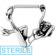 STERILE SURGICAL STEEL NIPPLE CLICKER - WOMEN PIERCING