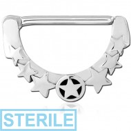 STERILE SURGICAL STEEL NIPPLE CLICKER PIERCING