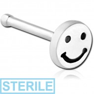 STERILE SURGICAL STEEL NOSE BONE - SMILE
