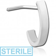 STERILE SURGICAL STEEL 90 DEGREE WRAP AROUND NOSE STUD PIERCING