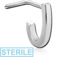 STERILE SURGICAL STEEL 90 DEGREE WRAP AROUND NOSE STUD PIERCING