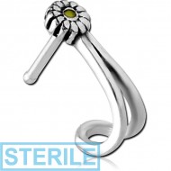 STERILE SURGICAL STEEL WRAP AROUND NOSE BONE - DAISY