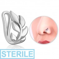 STERILE SURGICAL STEEL NOSE CLIP - LEAF