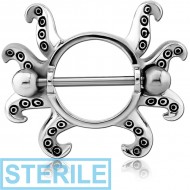 STERILE SURGICAL STEEL NIPPLE SHIELD - TENTACLES