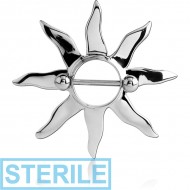 STERILE SURGICAL STEEL NIPPLE SHIELD - SUN PIERCING