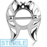 STERILE SURGICAL STEEL NIPPLE SHIELD - BUTTERFLY