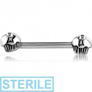 STERILE SURGICAL STEEL NIPPLE SHIELD - CUPCAKE