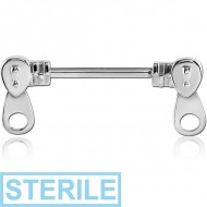 STERILE SURGICAL STEEL NIPPLE SHIELD - ZIPPER HEADS