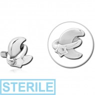 STERILE SURGICAL STEEL PUSH FIT ATTACHMENT FOR BIOFLEX INTERNAL LABRET - ANNULAR ECLIPSE AND STAR