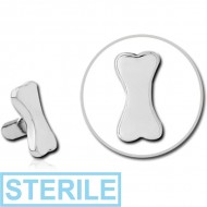 STERILE SURGICAL STEEL PUSH FIT ATTACHMENT FOR BIOFLEX INTERNAL LABRET - BONE
