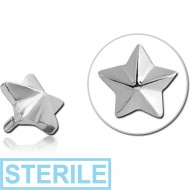STERILE SURGICAL STEEL PUSH FIT ATTACHMENT FOR BIOFLEX INTERNAL LABRET - NAUTICAL STAR