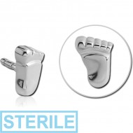 STERILE SURGICAL STEEL PUSH FIT ATTACHMENT FOR BIOFLEX INTERNAL LABRET