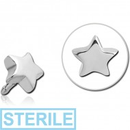 STERILE SURGICAL STEEL PUSH FIT ATTACHMENT FOR BIOFLEX INTERNAL LABRET - STAR