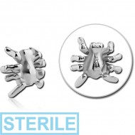 STERILE SURGICAL STEEL PUSH FIT ATTACHMENT FOR BIOFLEX INTERNAL LABRET - SPIDER